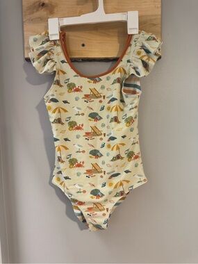 Emerson and Friends REVERSIBLE swim, one piece, size 8-10